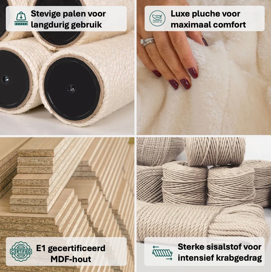 Materiaalkwaliteit van de One Krabpaal