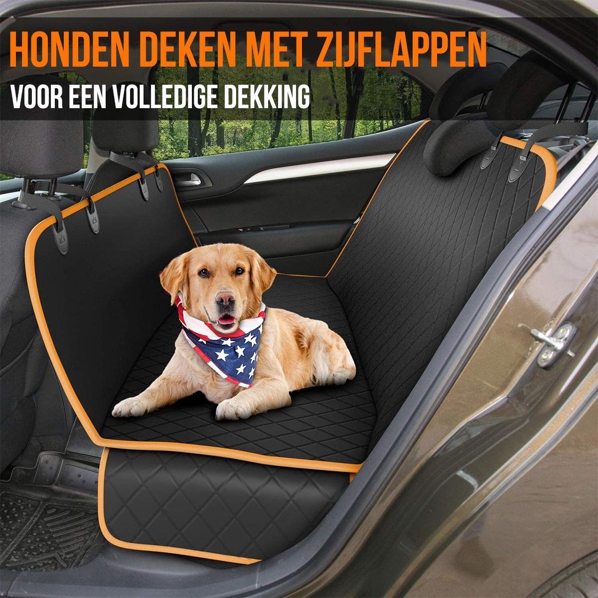 Waterdichte beschermhoes voor honden in de auto, voorkomt vuil en krassen, beschermt tegen klauwen en zorgt voor comfort. Geschikt voor elke auto, eenvoudig te installeren en gemaakt van duurzame materialen.