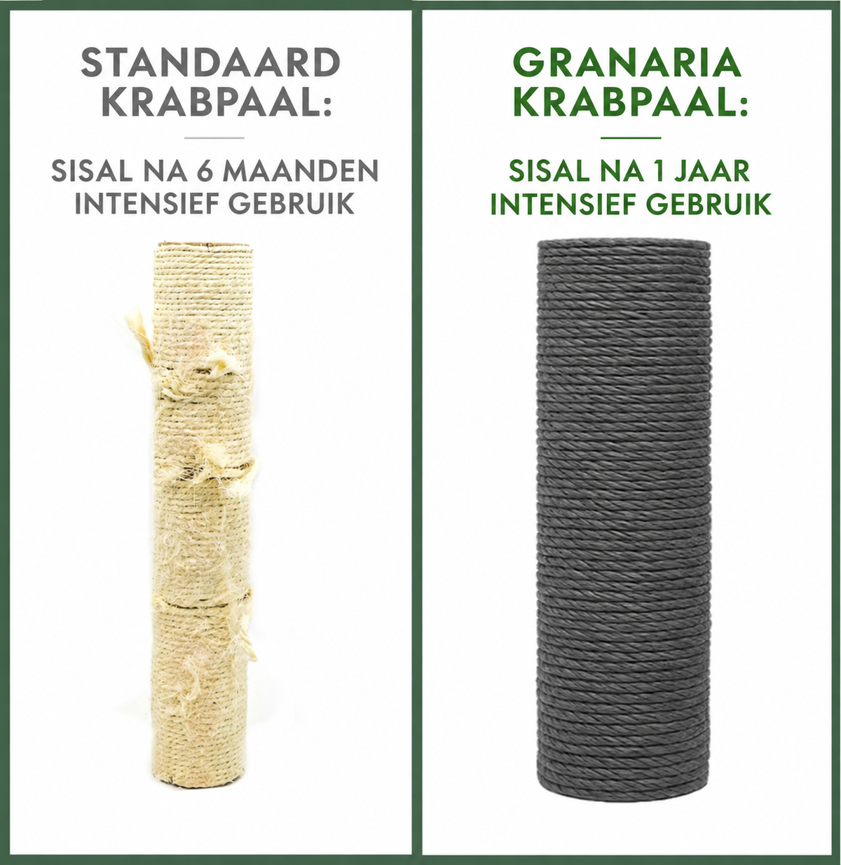 Granaria Krabpaal | Ø 22 cm krabstam | 10 mm sisalwikkeling | Sterk & Duurzaam