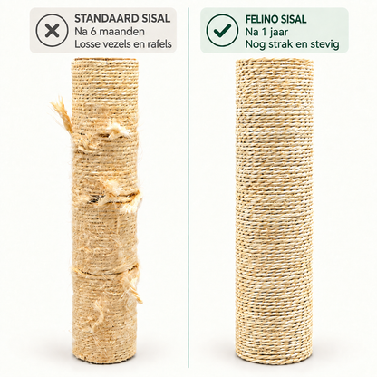 Felino Krabpaal – Het Paradijs voor Katten – Verstelbaar tot 275 cm – Ø 20 cm Sisalpalen - Unopets  - Beste producten voor honden en katten