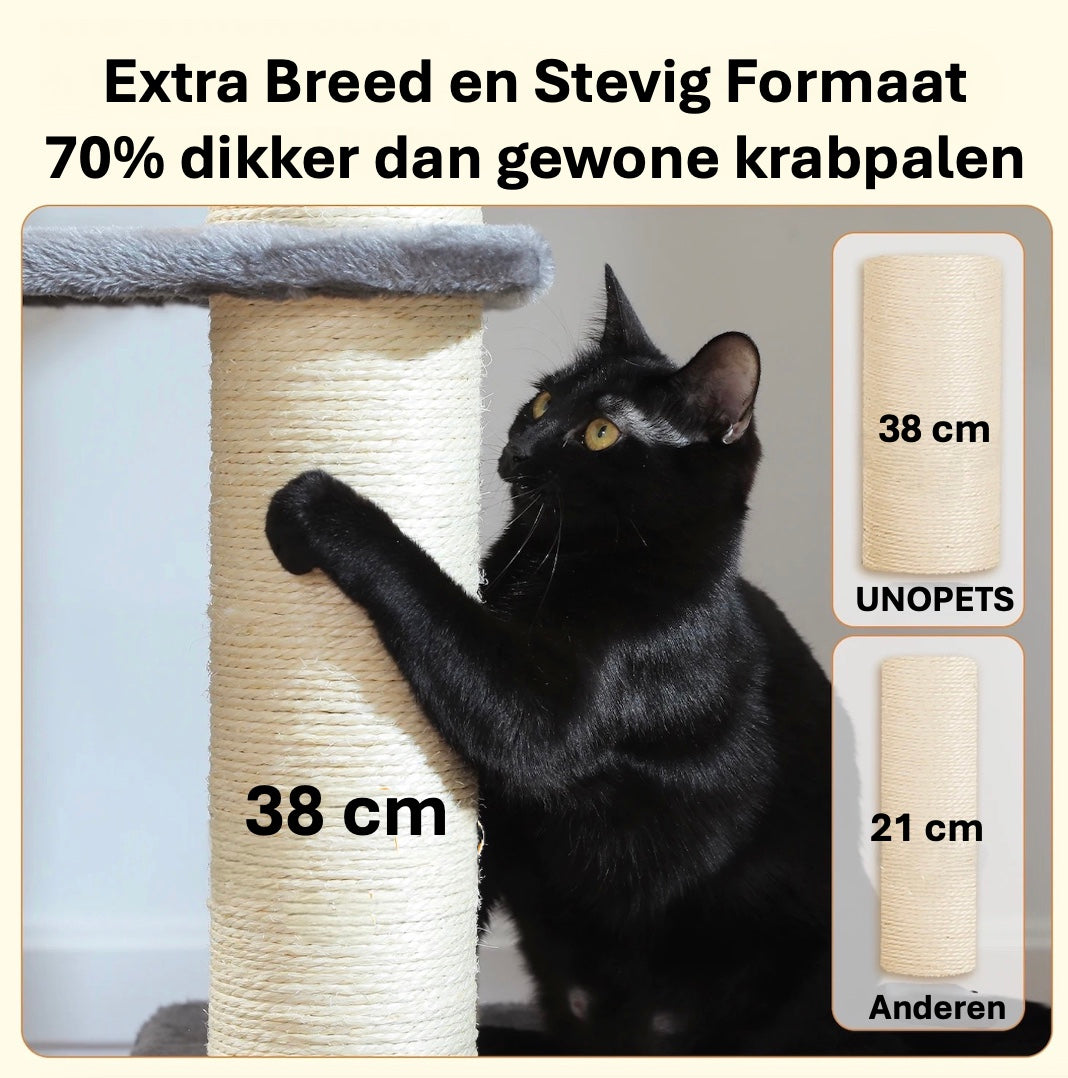 Stevige Krabpaal Voor Grote Katten | 7-Lagen Klimparadijs