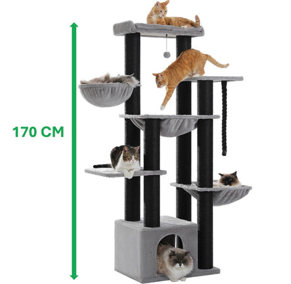 Stevige Krabpaal Voor Grote Katten | 7-Lagen Klimparadijs