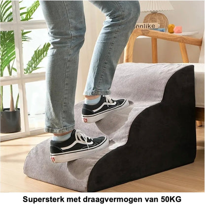 Anti-slip Huisdierentrap |  Extra Ondersteuning | 60x40x40 | 50 kg draagvermogen