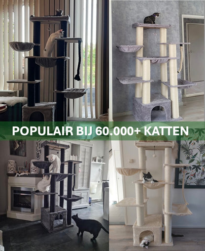 Maine Coon Speeltoren – Robuuste XXL Krabpaal voor Grote Kattenrassen