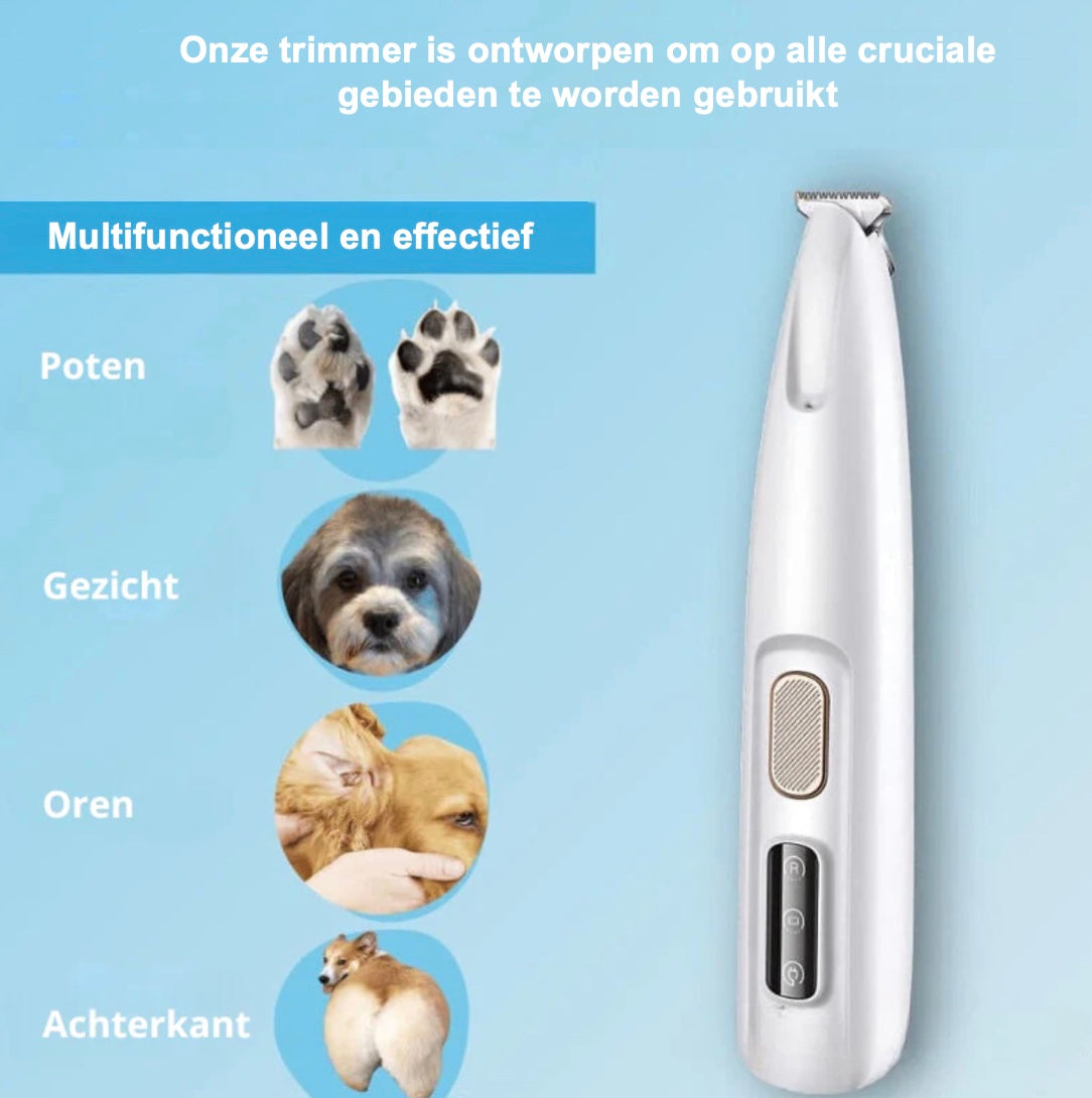 De Unopets Trimmer zorgt ervoor dat je hond er niet alleen op zijn best uitziet, maar ook comfortabel en pijnvrij door de dag komt. Voorkom gladde poten, vuilophoping en het ontstaan van bacteriën of infecties. Het stille, trillingsvrije ontwerp garandeert een stressvrije trimbeurt voor je hond.