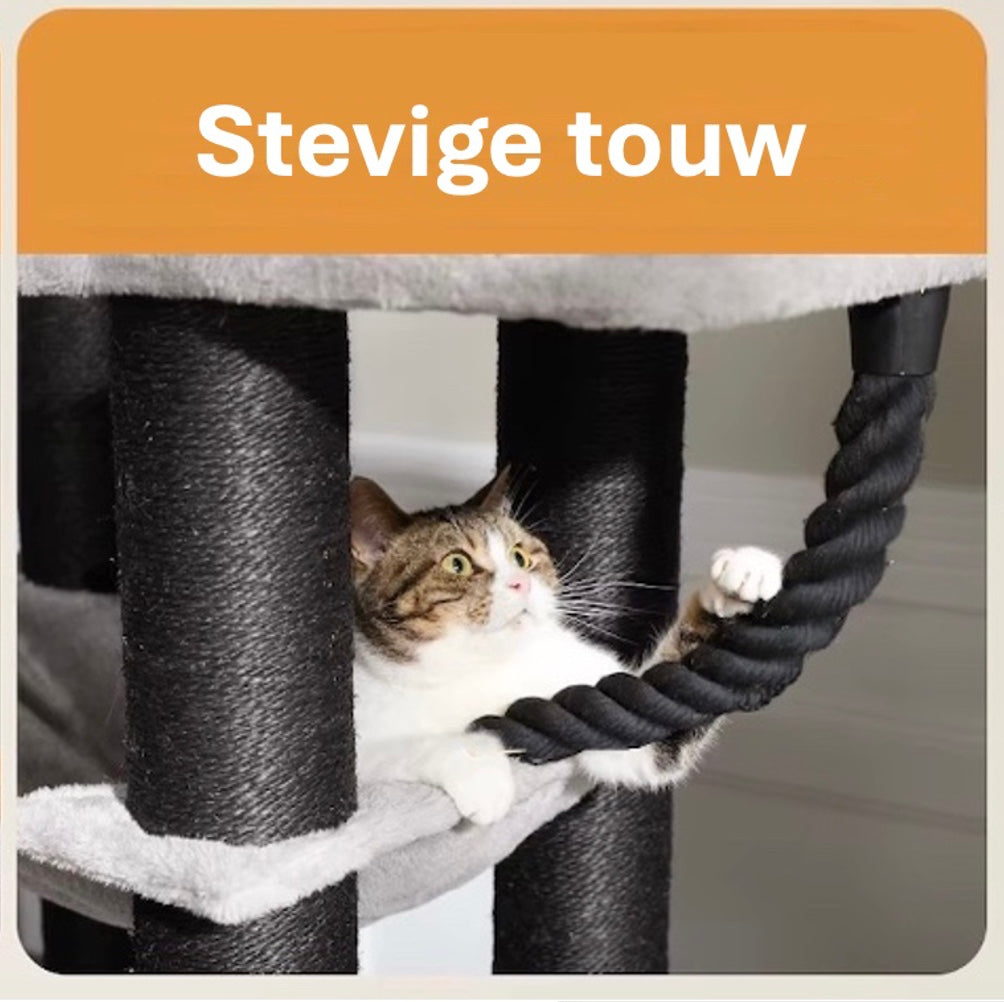 Maine Coon Speeltoren XXL toont zijn stevige touw.
