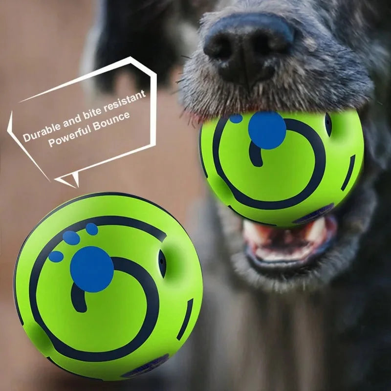 Magic Ball speelbal voor honden, ideaal voor apporteren met 6 openingen. Flexibel en duurzaam ontwerp voor energieke speelsessies. Inclusief geluidseffecten voor extra spanning, zonder batterijen. Beschikbaar in verschillende maten voor kleine, middelgrote en grote honden. Glow-in-the-dark functie voor nachtelijk speelplezier. Veilig en vrij van schadelijke stoffen, bevordert fysieke activiteit en gehoorzaamheid. Perfect speelgoed voor hondenliefhebbers. voor honden